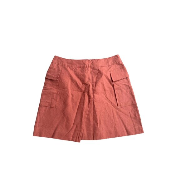 BANANA REPUBLIC Orange Asymmetrical Cut Skirt Size 10 - Picture 8 of 8